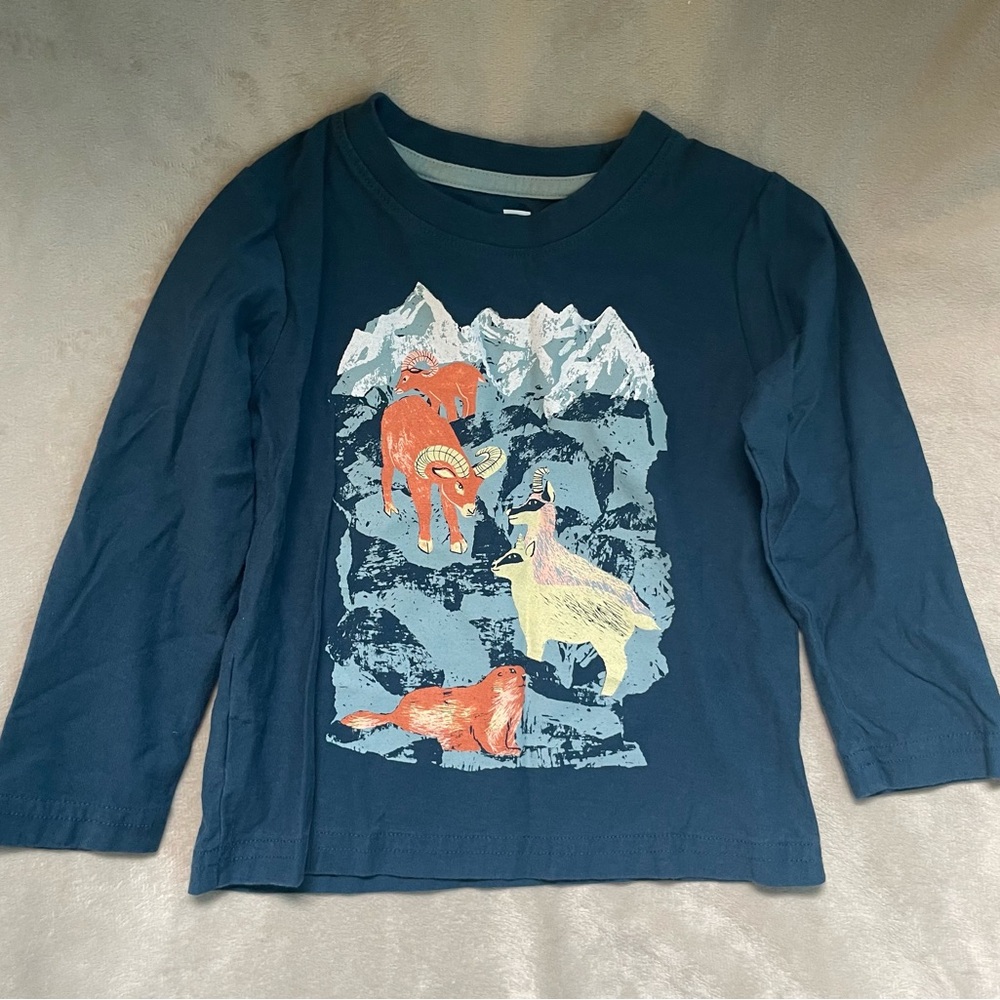 Tea Collection Mountain Goats Shirt 2T